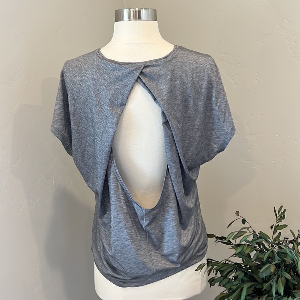 Gray Workout Top   - Picture 3 of 4